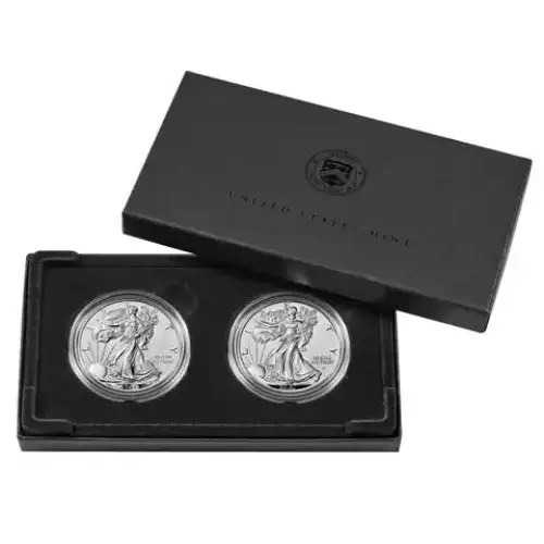 American Eagle 2021 One Ounce Silver Reverse Proof Two-Coin Set Designer Edition (2)