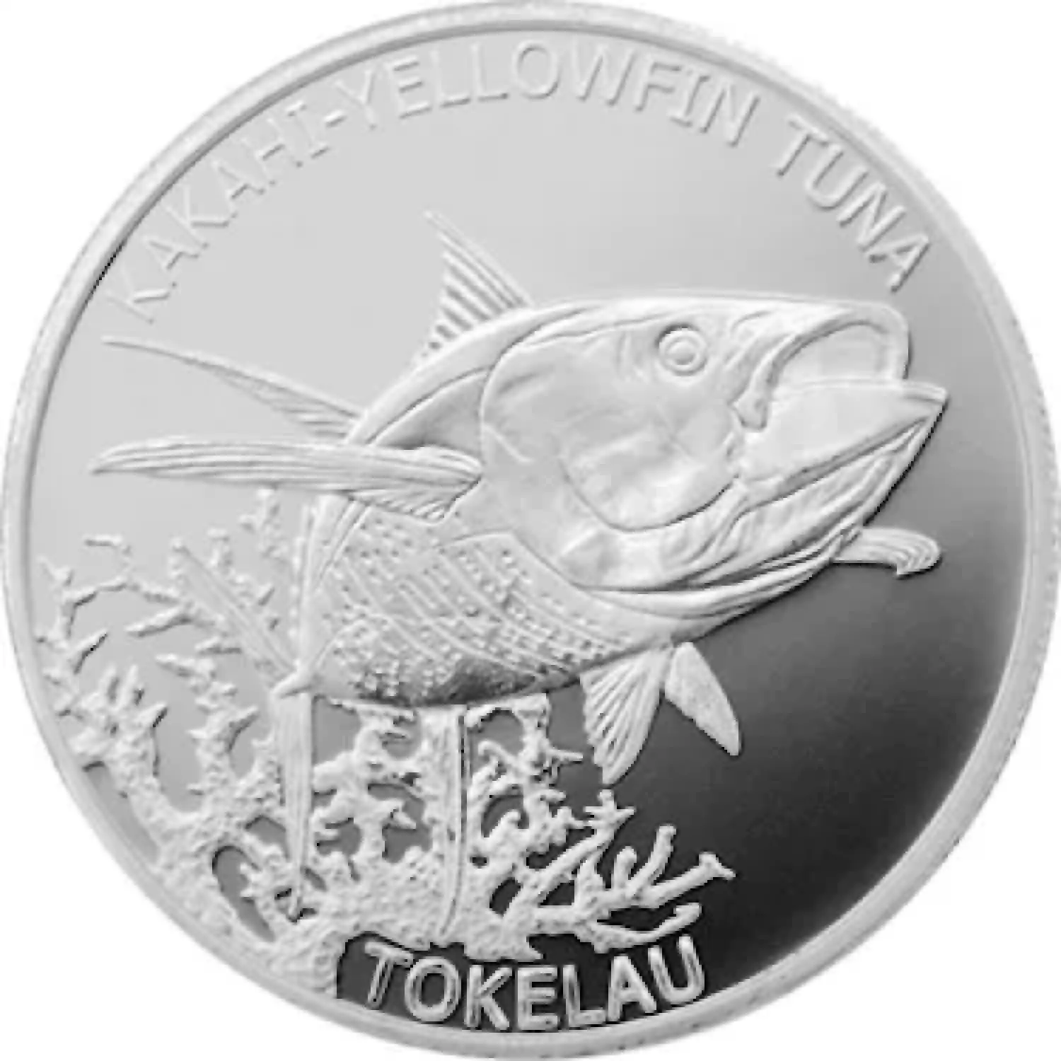 Any year Tokelau 1 oz Silver $5 Fish BU (2)