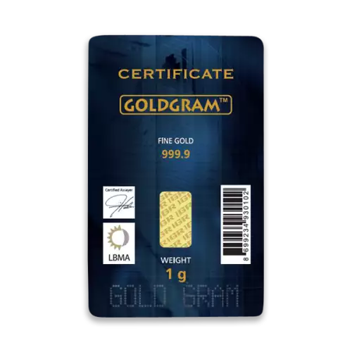 Generic 1 g Gold Bar