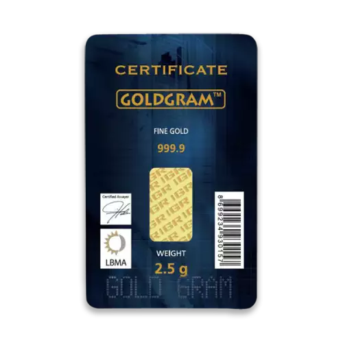 Generic 2.5 g Gold Bar (3)