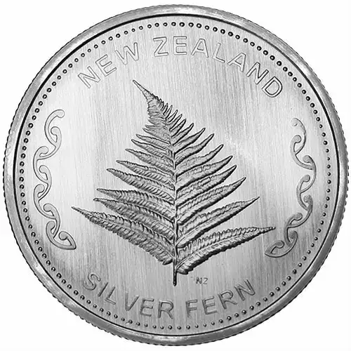 New Zealand Silver Fern 1 oz silver coin