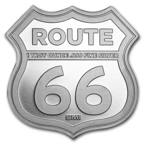 Route 66 1 oz silver collectable art